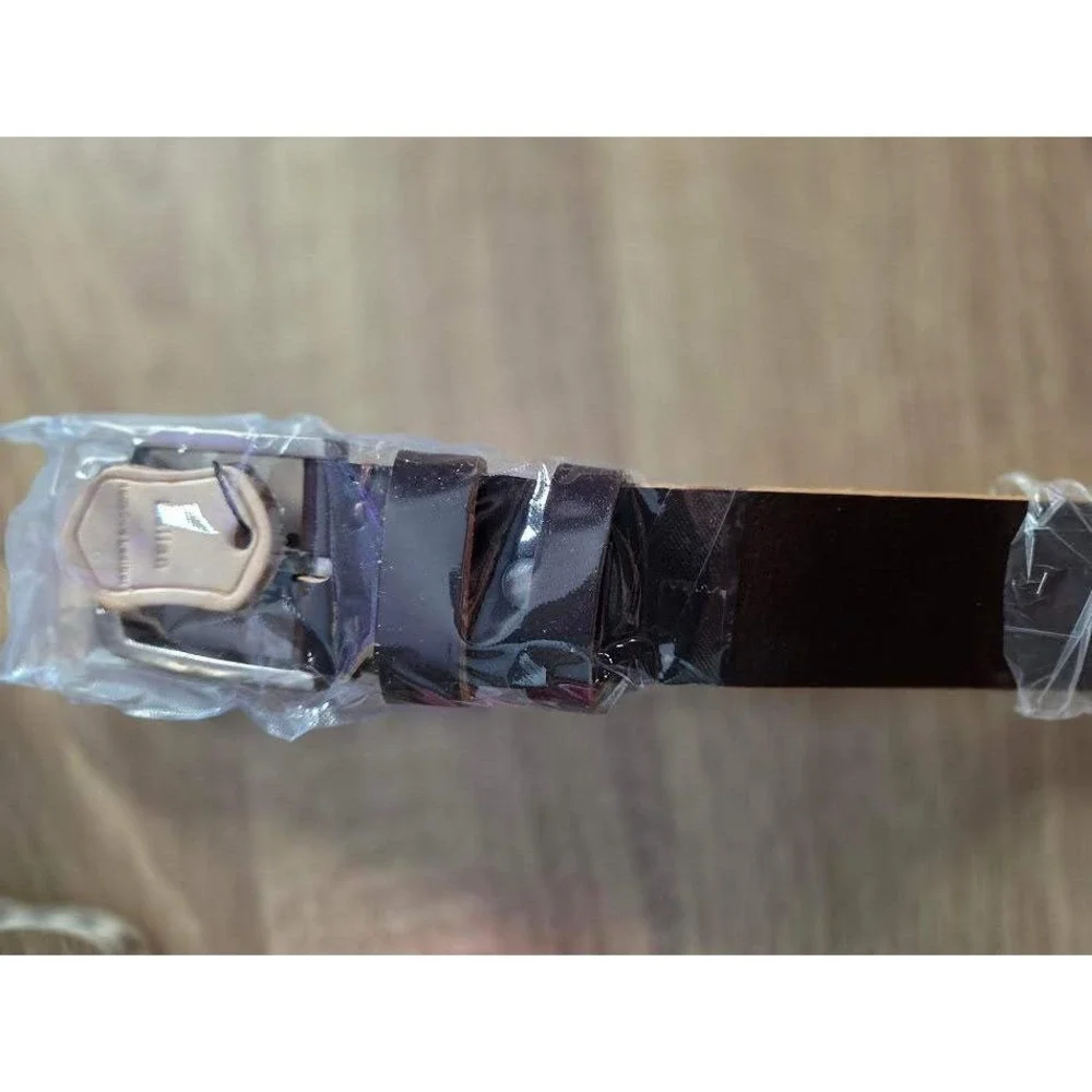 KEECOW Mens Leather Belt Brown Adjustable‎ Classic Buckle New In Box